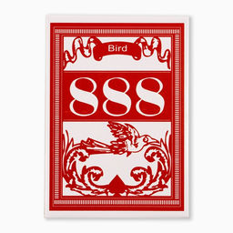 Карты игральные пластиковые 888, 54 шт, 28 мкм, красные, 6.3 х 8.8 см - Simaland фото 4