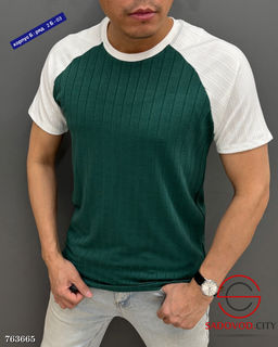 Мужская однотонная футболка