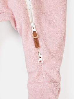 Комбинезон флисовый с закрытой ножкой Роза 0+ - Bungly фото 6