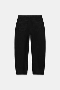 JEANS ZW COLLECTION TAPERED TIRO MEDIO / Negro - Zara фото 7
