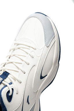 Кроссовки повседневные утепленные Бежевый/Серый/Синий