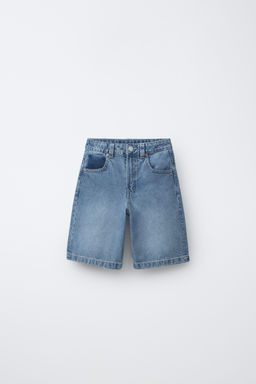 BERMUDA DENIM BOLSILLOS / Azul