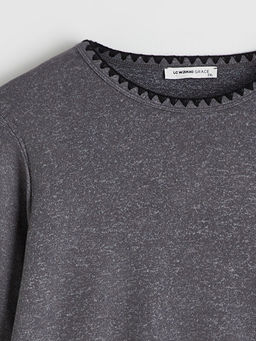 Bisiklet Yaka Nak??l? Bluz