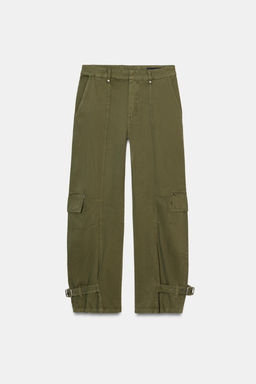 ZW COLLECTION BARREL CARGO TROUSERS - Zara фото 4