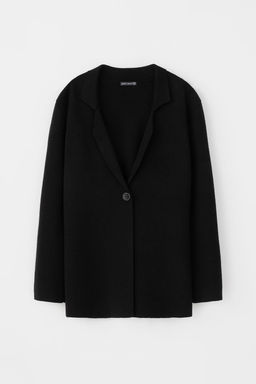 Кардиган Very Neat ЕВ 30201/ш из шерсти с акрилом черный  фото 5