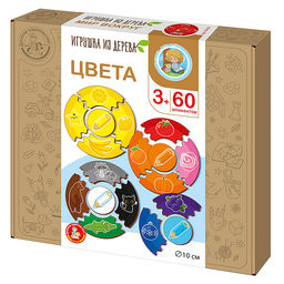 Пазлы из дерева. Мои первые пазлы Цвета 60 элементов - Десятое королевство фото 6