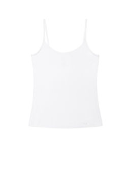 CONTE Легкий топ из вискозы на тонких бретелях LD 1121 white