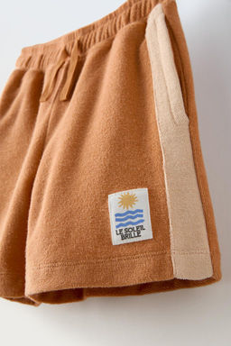 KONTRAST ETIKETLI HAVLU KUMAS BERMUDA SORT - Zara фото 3