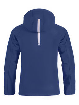 Ветровка спортивная мужская с капюшоном softshell темно-синего цвета 9563TS - Mtforce фото 22
