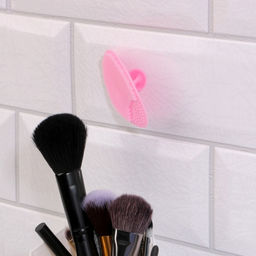 Цена за 5 шт. Щётка для умывания «Овал» на присоске, 6.3×5 см, МИКС