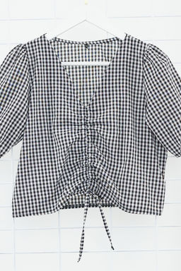 Siyah Buzgulu Potikare Crop Dokuma Bluz TWOSS24BZ00643 - Trendyolmilla фото 7