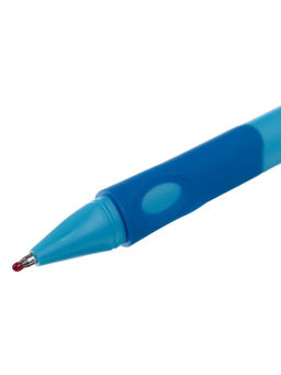 Цена за 12 шт. Ручка шариковая 0.7 мм, стержень синий, корпус синий с резиновым держателем, для правшей (цена за 1 штуку) - Calligrata фото 9