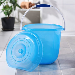 Ведро 12л. с плоской стороной с крышкой - Бриг фото 6