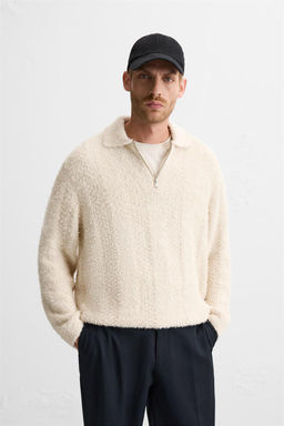 BOUCLE TEXTURED POLO SHIRT - Zara фото 2