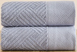 Комплект махровых полотенец FLOOX бордюр Венера, серо-голубой - Тейковский хлопчато-бумажный комбинат фото 2