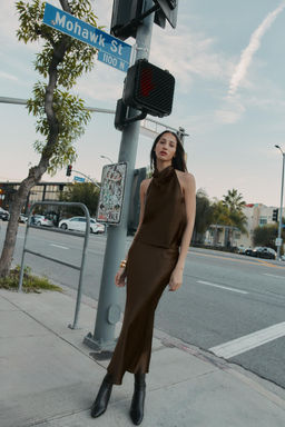 SATIN MIDI SKIRT - Zara фото 13