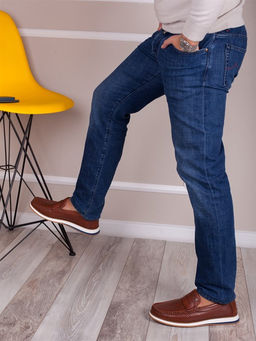 Мокасины мужские мега комфорт/ Слиперы мужские тренд/ Лоферы практичные 1302-01-L1 Рыжий - Piniolo фото 3