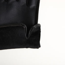 Перчатки женские, безразмерные, без утеплителя, чёрные