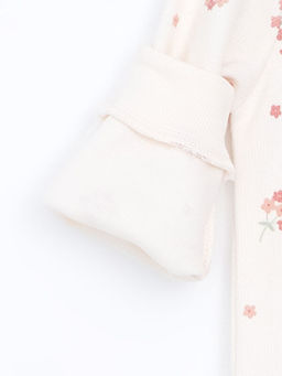 Bisiklet Yaka Bask?l? K?z ?ocuk Sweatshirt 2li