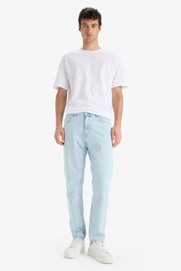%100 Pamuk Slim Fit Y_ksek bel Dar pa_a Jean Pantolon - Defacto фото 3