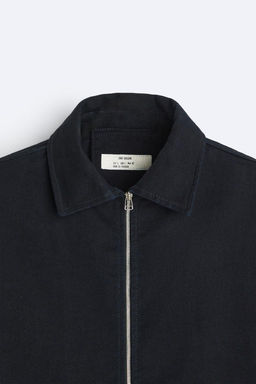 DENIM OVERSHIRT WITH ZIP - Zara фото 8