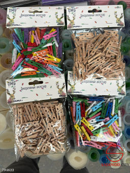 Цветочный аксессуар прищепки декоративные