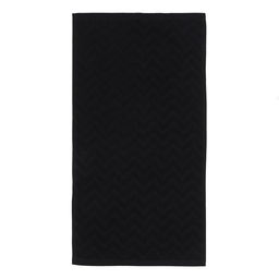 Полотенце махровое LoveLife Zig-Zag, 70х130 см, цвет чёрный, 100% хл, 450 г/м²