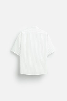 STRIPED SHIRT WITH PRINTED STICKER - Zara фото 7