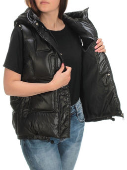 GB18401-2010-C BLACK Жилет женский демисезонный (120 гр. холлофайбера) - Фабричный китай фото 6