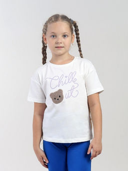 CRB wear / CWKG 63987-21-427 Футболка для девочки,экрю