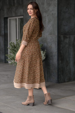 платье хлопок фланель - Новый лен фото 3