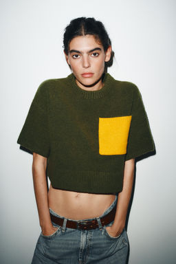 SHORT SLEEVE KNIT SWEATER - Zara фото 3