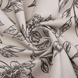 Скатерть «Этель» Black flowers, 149×110 см, 100% хлопок, саржа 190 г/м²