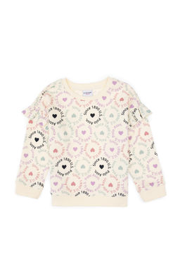 K_z _ocuk Krem Bisiklet Yaka Sweatshirt Sepette S_rpriz _ndirim - U.s. polo assn фото 2