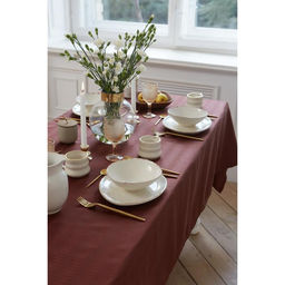 Скатерть Этель Shine 150*220 +/-3см, цв.шоколад, пл. 192 г/м2, хл с ВГМО  фото 7