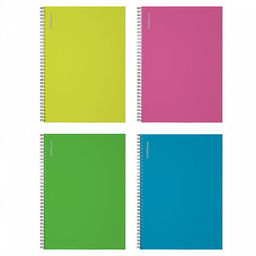 Цена за 12 шт. Тетрадь общая ученическая на спирали ErichKrause Neon, А4, 120 листов, клетка, ламинация глянцевая, структурное тиснение лён  фото 12