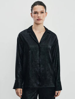 Блузка из блестящей ткани / Zarina