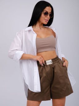 Шорты Сати, сатин хлопок 97% - Малина фото 29