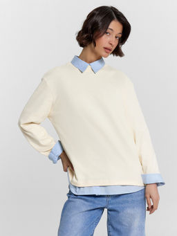 Лонгслив женский кремовый - Mark formelle фото 5