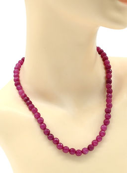 Бусы из камня кальцит граненые 8мм цв.лиловый, 48см