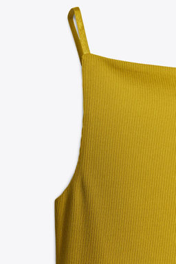 RIB TOP WITH POLYAMIDE STRAPS - Zara фото 14