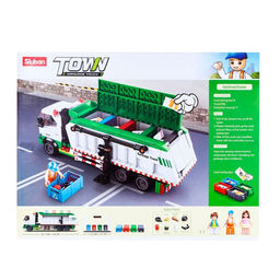 Конструктор Город Sluban «Сортировочный мусоровоз», 432 детали