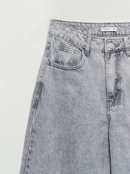 Джинсы широкие с высокой посадкой / Zarina