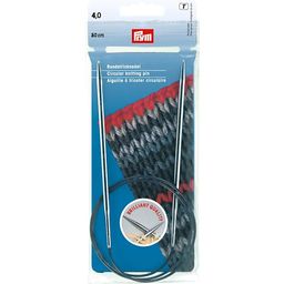 Спицы PRYM 212144 круговые латунь d 4.0 мм 80 см 1 шт серебристые