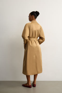 Тренч двубортный с поясом - Mollis фото 6