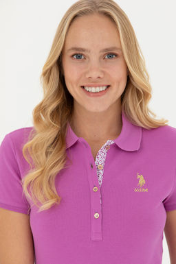 Женщина -фиолетовая базовая T -Fish Surprise Discount в корзине - U.s. polo assn фото 2