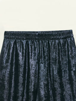 Прямые брюки из блестящей ткани / Zarina