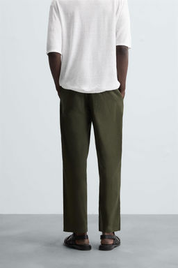 LIGHTWEIGHT RELAXED FIT TROUSERS - Zara фото 13