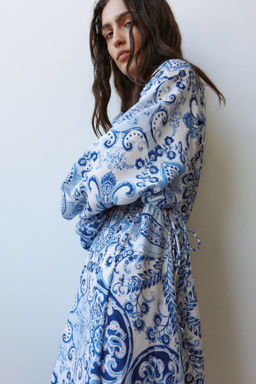 Vestido t?nica con mangas globo - H&m фото 3
