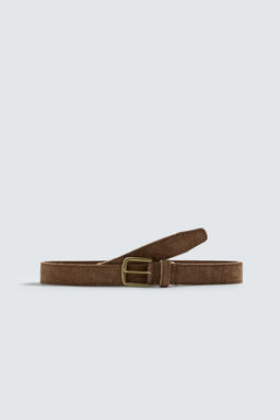 LIMITED EDITION SPLIT SUEDE LEATHER BELT - Zara фото 2